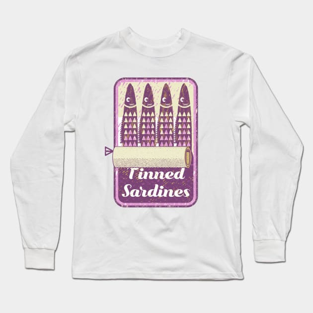 Tin of sardines Long Sleeve T-Shirt by mailboxdisco
